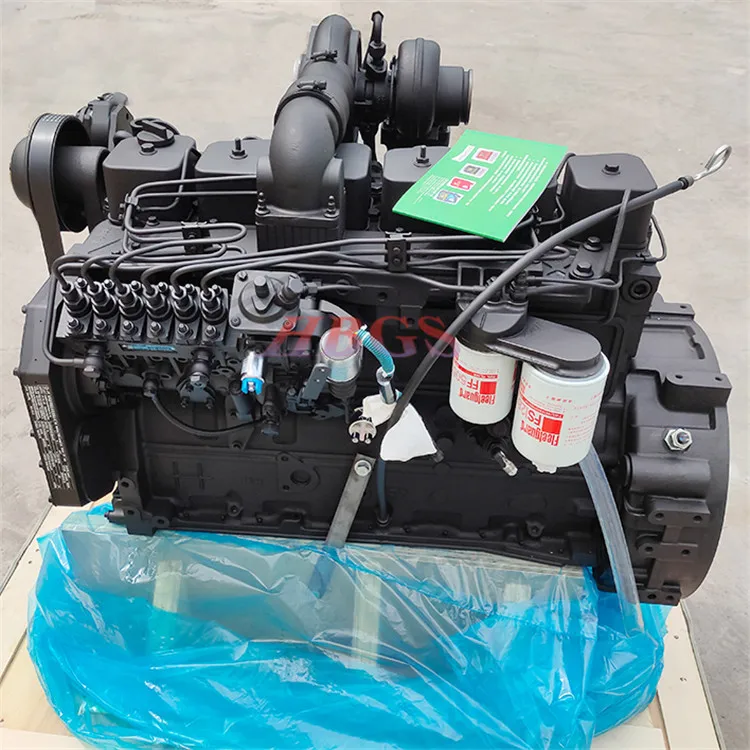 China brand new truck engine 6BT high quality 6BT5.9 diesel fuel motor with gearbox at low mileage for sale