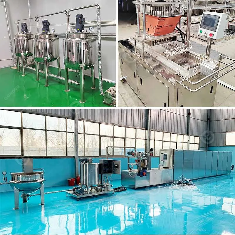 Gelatin Agar Gummy Bear Candy Carton Bonbon Maker Machine Les Bonbone De Bonbons Qarn Ghazal Production Line