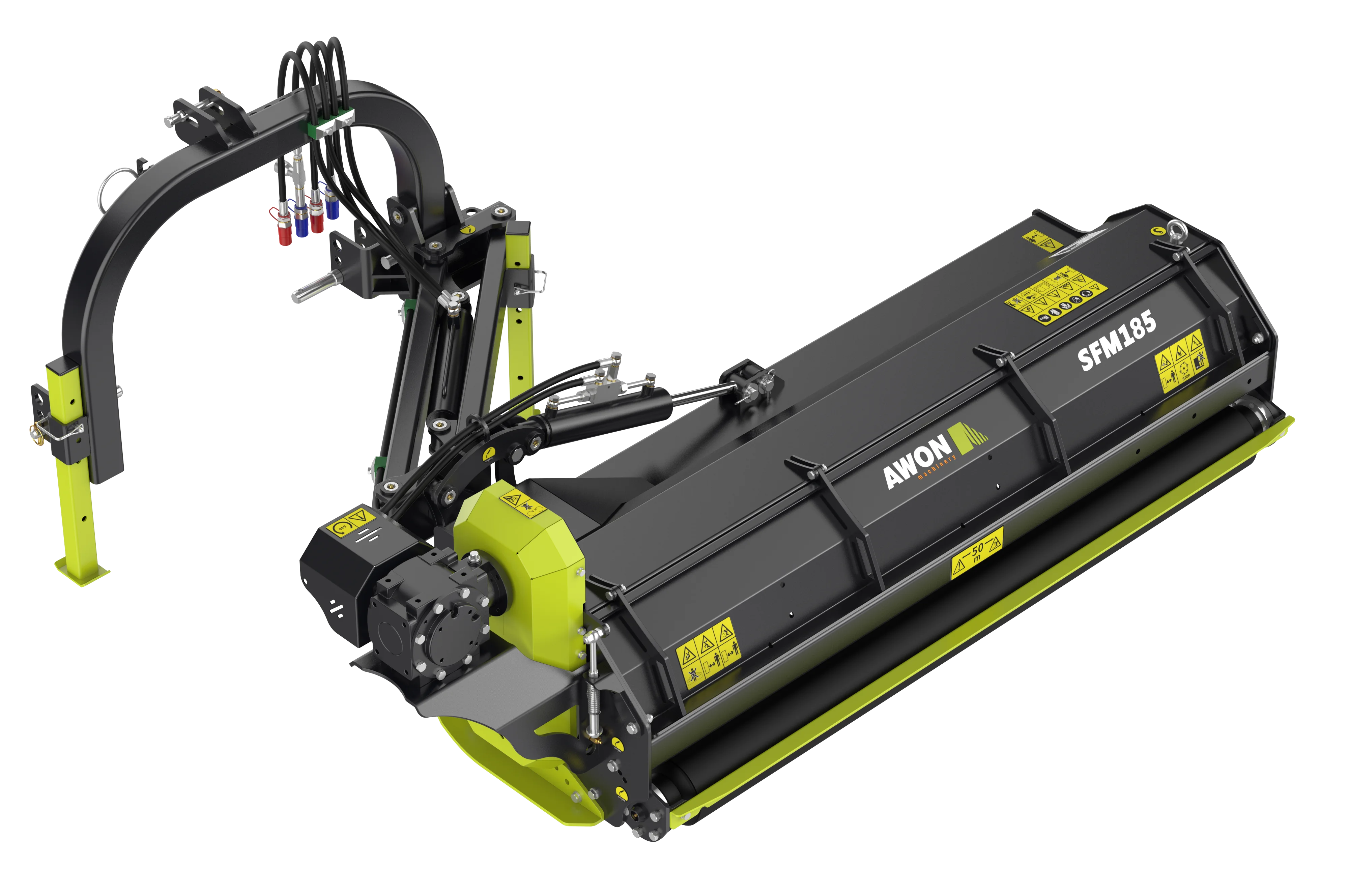 Косилка AWON SFM 165-185-205 задняя с боковым креплением Мульчер для трактора средней мощности 60-80