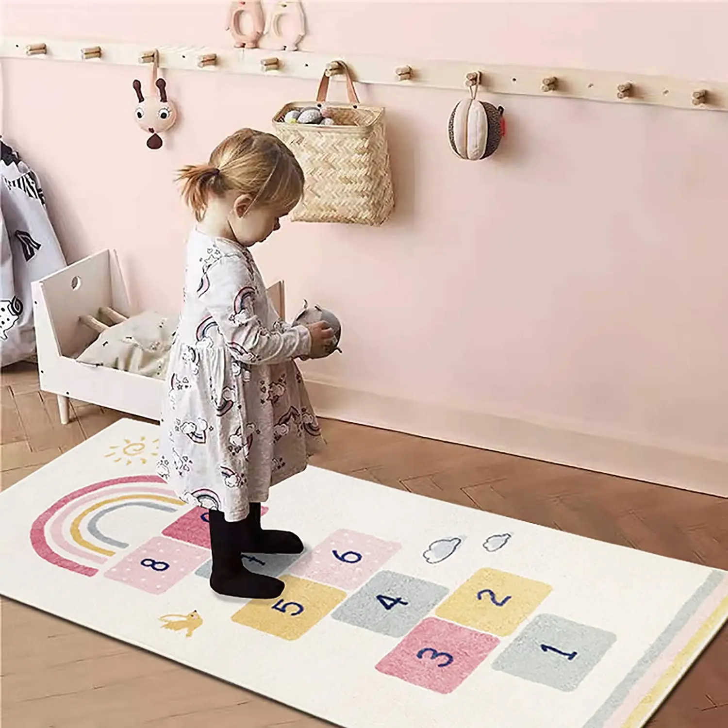 ABC Alphabet Area Rug Wool Kids baby play mat acrylic area rug Cashmere rugs for kids rooms Soft Plush Educational carpet