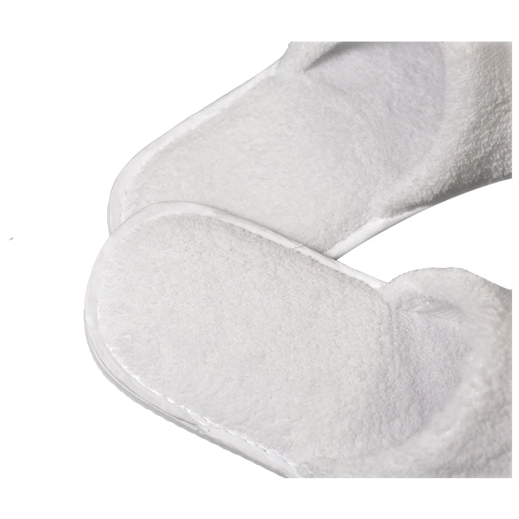 Superior quality cheap price custom hotel spa disposable coral velvet slippers for guest use
