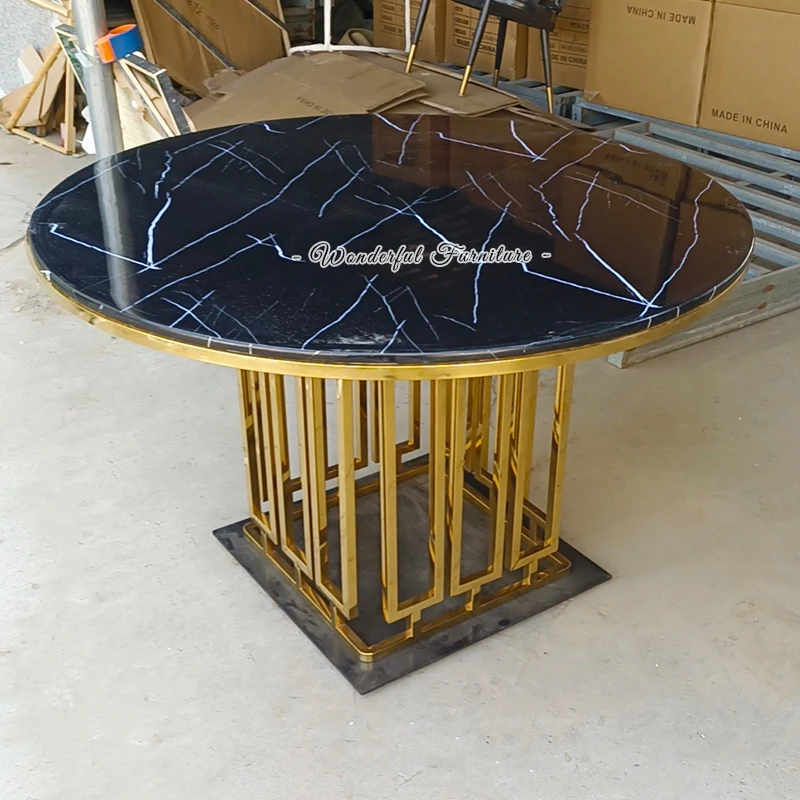 High End New Design Indoor Table Marble Top 120 Round Table Special Coffee Shop Tables