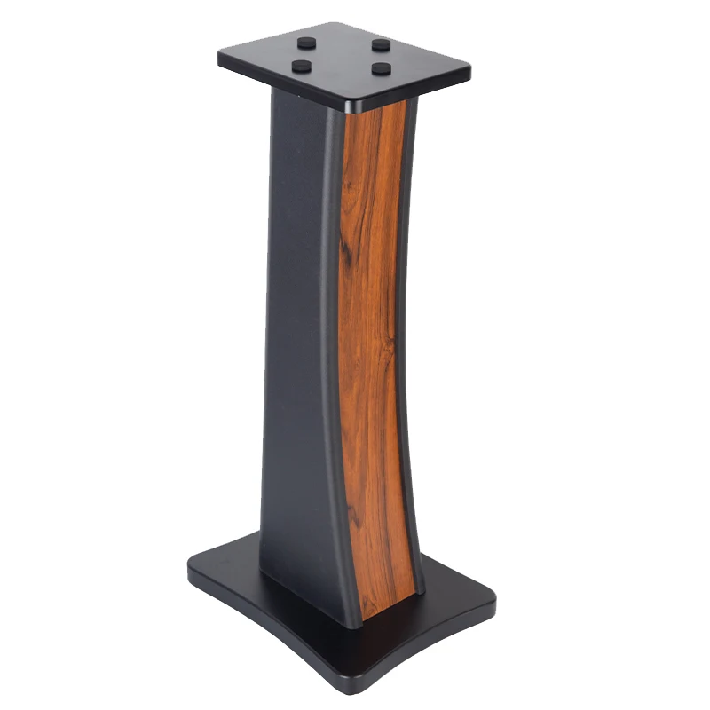 SS409 Professional Home Theater Bookshelf Wooden Audio Stand, High-Quality Speaker Stand Suitable for Hi Fi Speakers