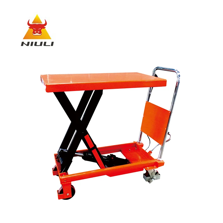 NIULI Portable mobile hydraulic scissor table truck for WP350KG/500KG/800KG and WPD150KG/300KG/350KG/800KG Platform lift truck