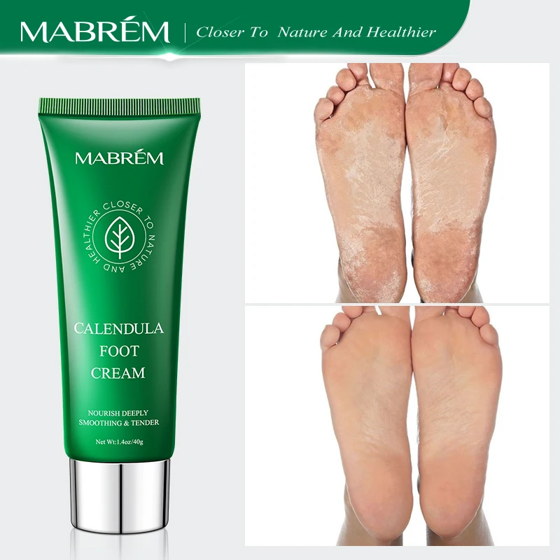 Foot Treatment Cream Whitening Anti-cracking Moisturizing Foot Care Exfoliating Scrub Anti-dry Repair Foot Cream Calendula Olive