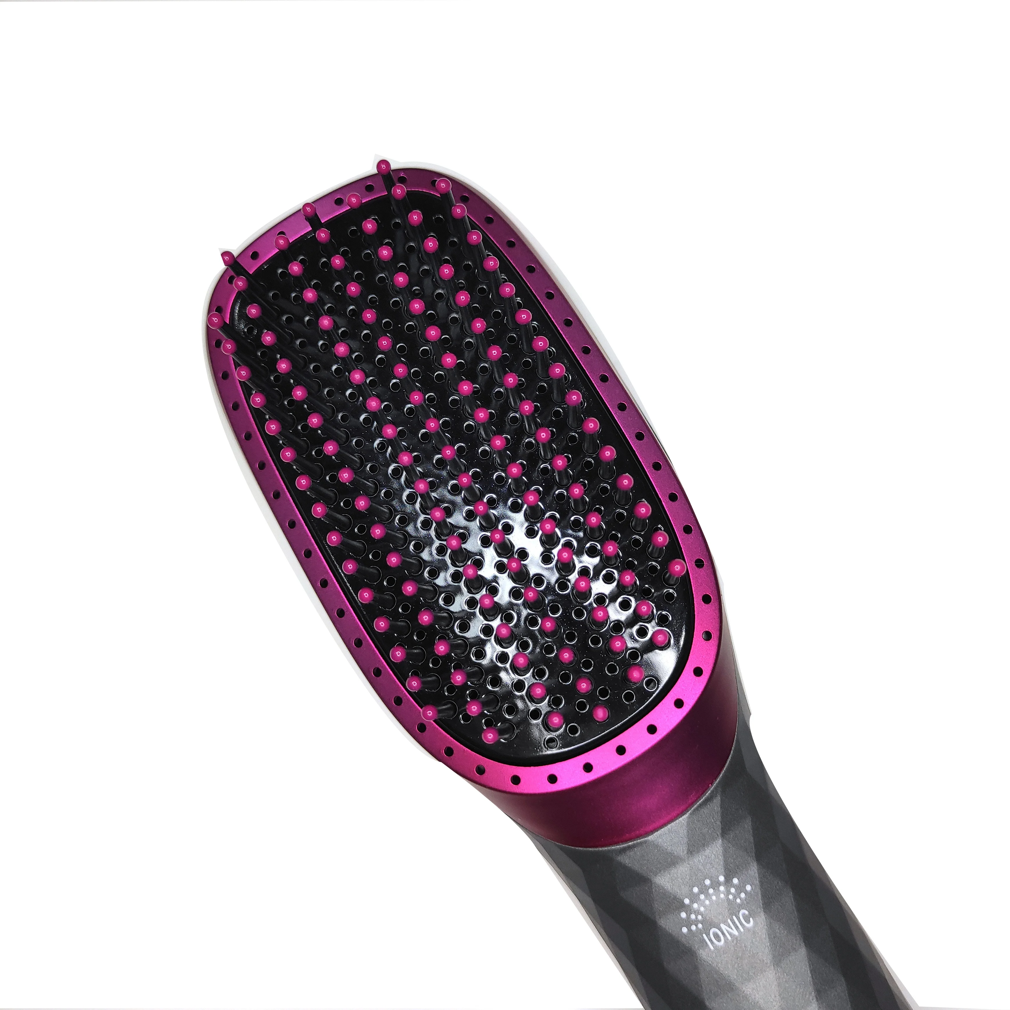 
Wholesale Professional One Step Hair Dryer Hot Air Comb Electric Flat Iron Brush Custom Ceramic Hot Air Brush 