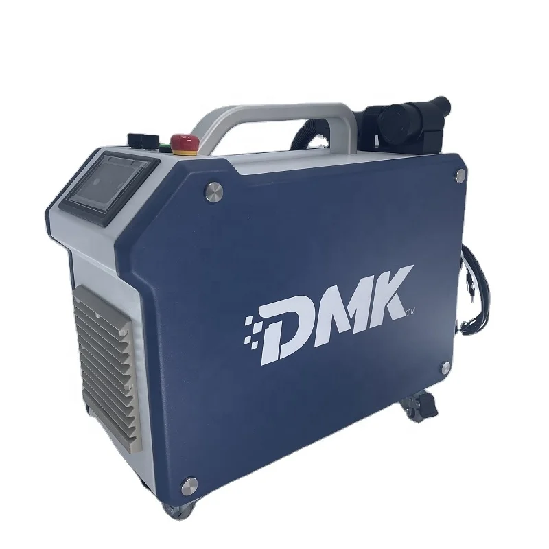 DMK Pulsed Portable Fiver Laser Cleaning Machine 50W 100W 200W Rust Removal Brick Oil Coating Paint Cleaner Laser Cleaning