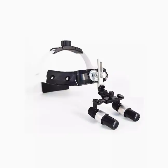 Dental 2.5X 3.5X Loupe Magnification Binocular Surgery Surgical Magnifier with Headlight LED Light Dentist Medical Loupes Lamp