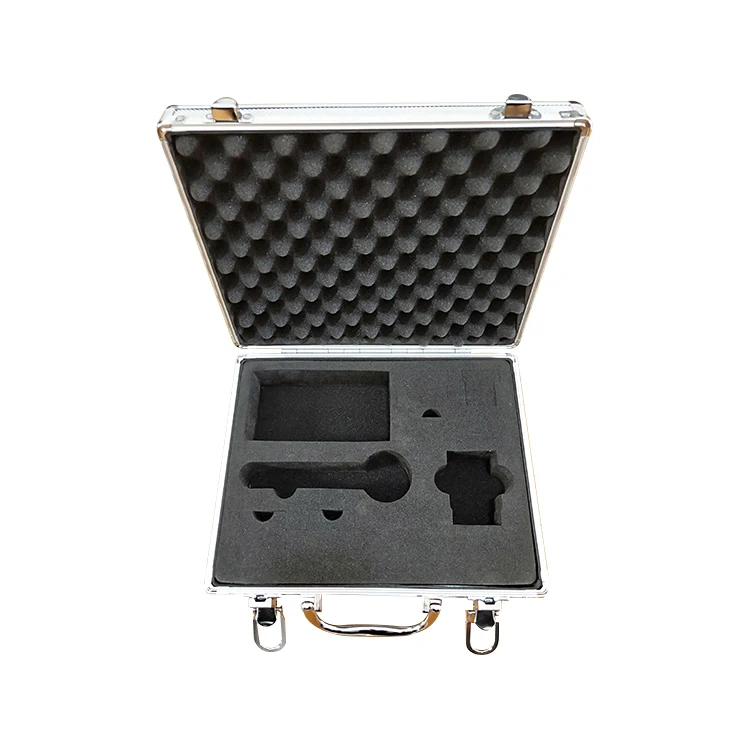Superior Quality portable Handle hard plastic eva aluminum enclosure aluminum carrying tool case with foam