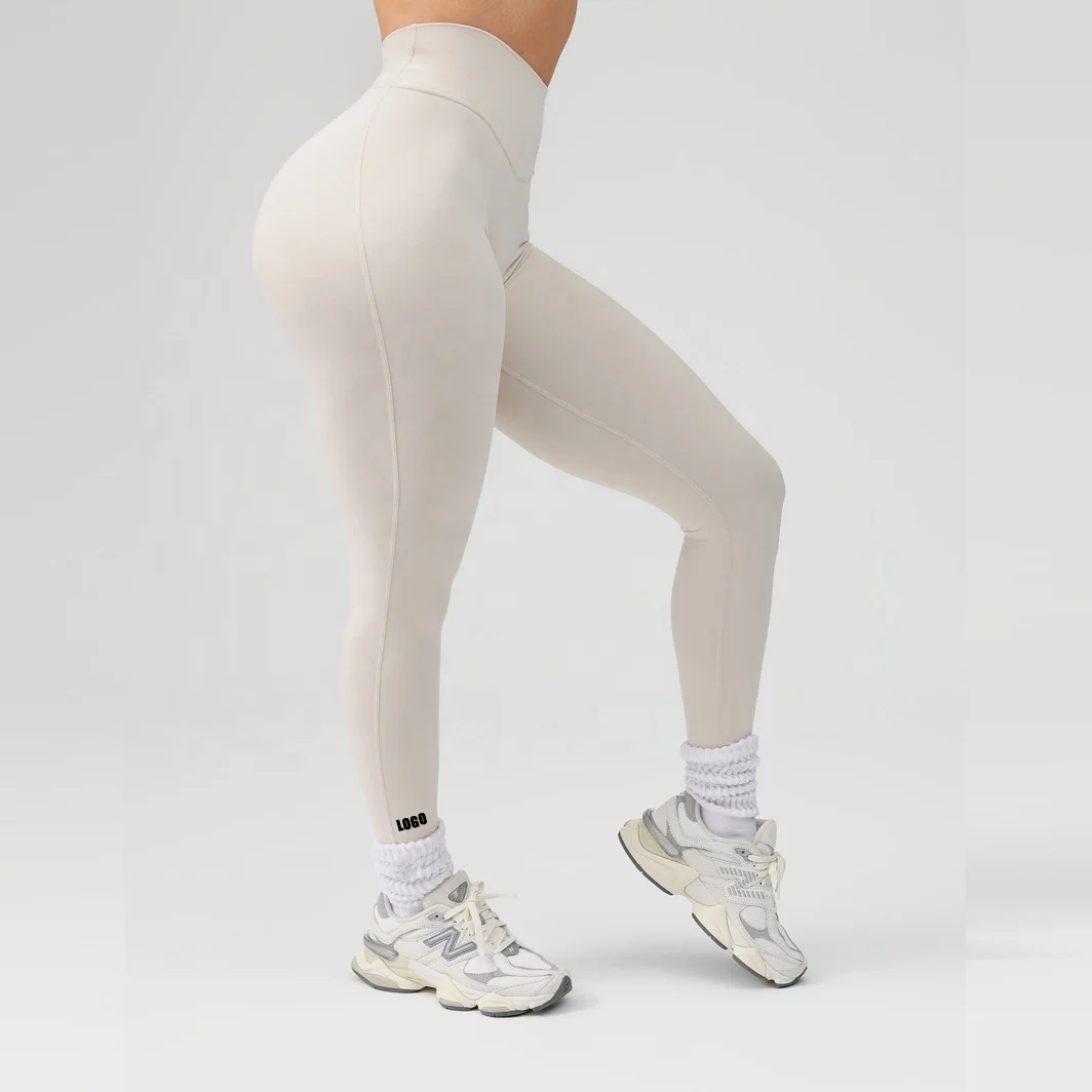 2024 Custom Butt Lift Fitness Leggings Gym Workout Pants Activewear High Waisted Breathable Yoga Leggings For Women