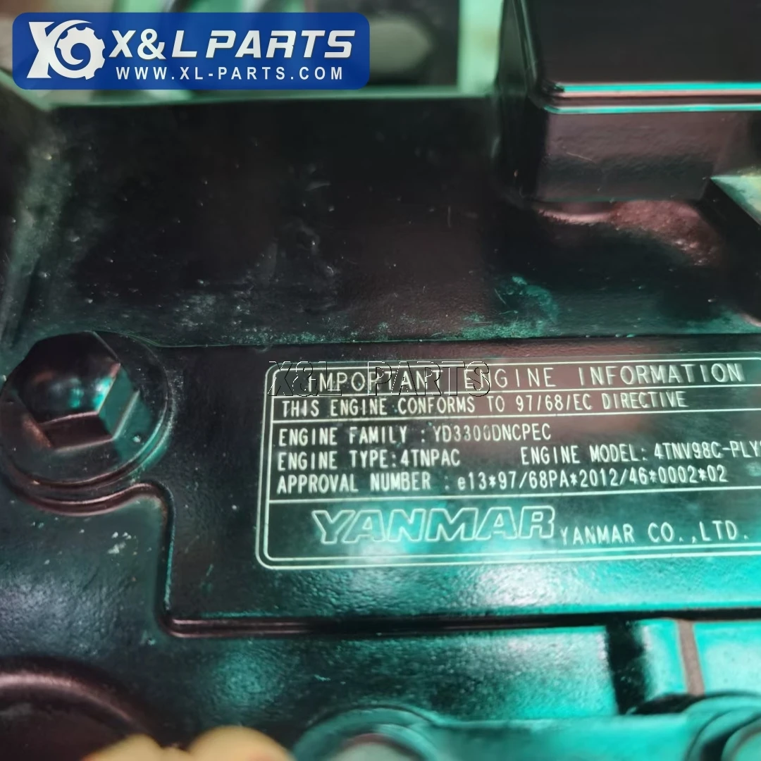 Оригинальный Подержанный дизельный двигатель 4TNV98T для YANMAR в хорошем состоянии и был запускан тестовый DODEESE