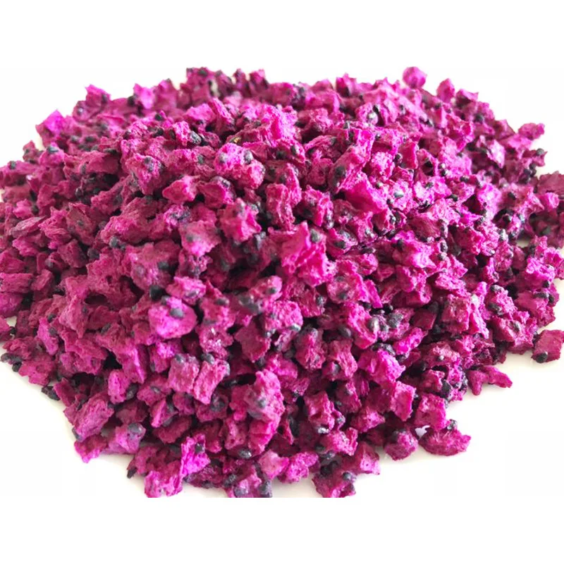 
frozen dragon fruit healthy sweet crisps snacks dehydrated fruit freeze dried diced dragon fruit 