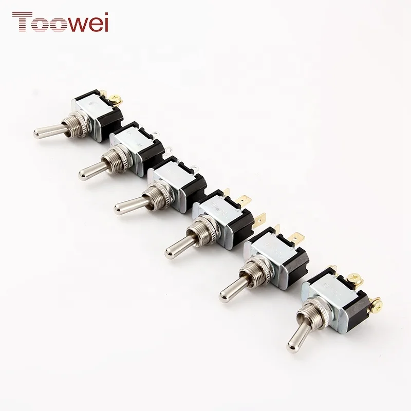 miniature brass rocker toggle switch dpdt spdt electrical black spring return car toggle switch for aircraft