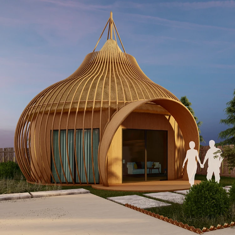 Beautiful design  birdcage shape custom size 1 story or 2 story large luxury prefab homes 3 bedroom for accommodation