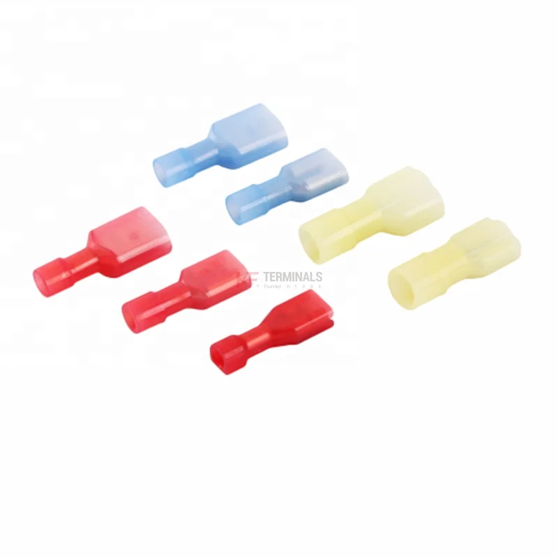 Female Male Spade Connector 12-10 Gauge Nylon Fully Insulated WireJoint Disconnects Spade Wire Connector Terminal