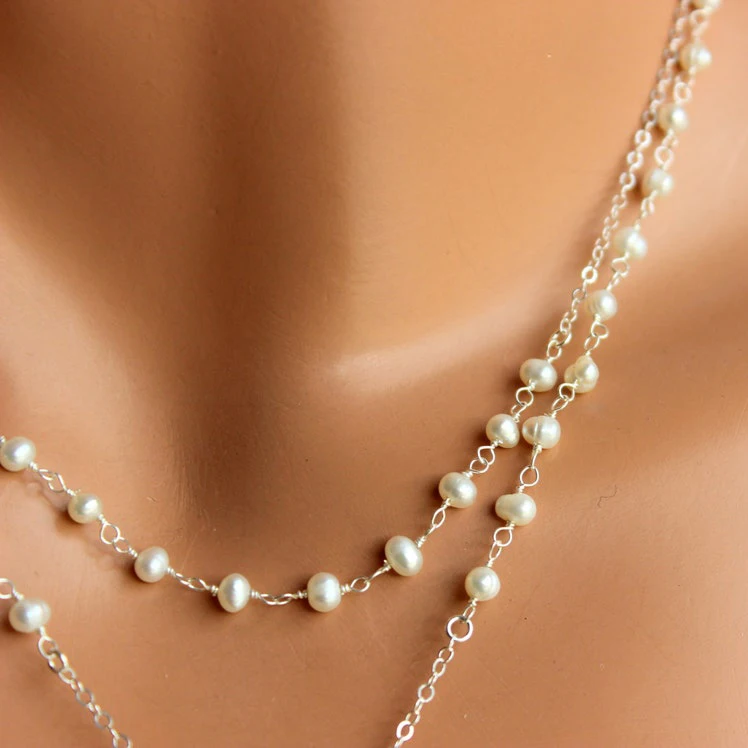 sterling silver necklace rosary cross 18k Rose Gold Silver sublimation rosary necklace