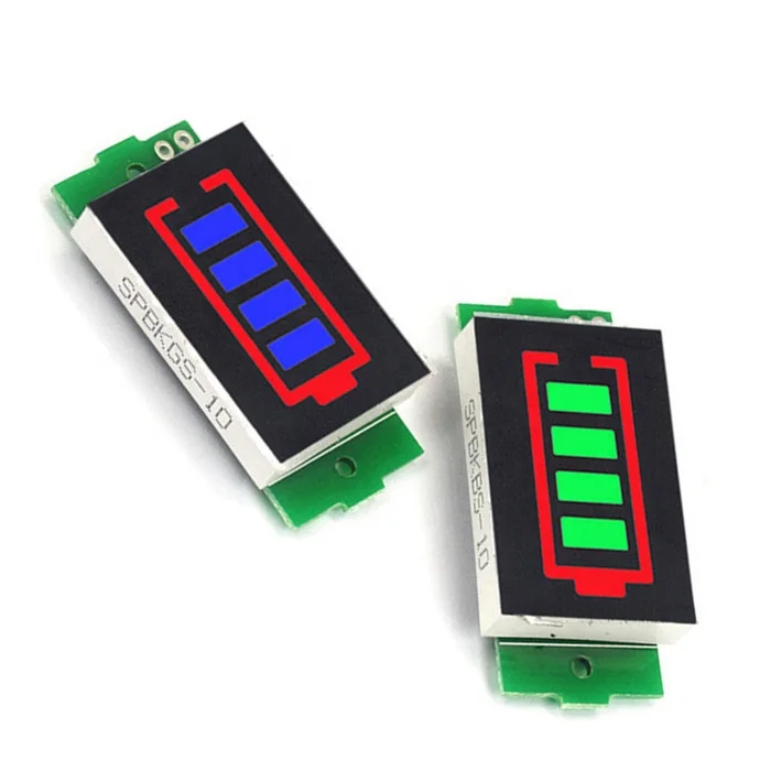 1/2/3/4/6/7/8s Lithium battery meter display module  three string LED lithium battery indicator board