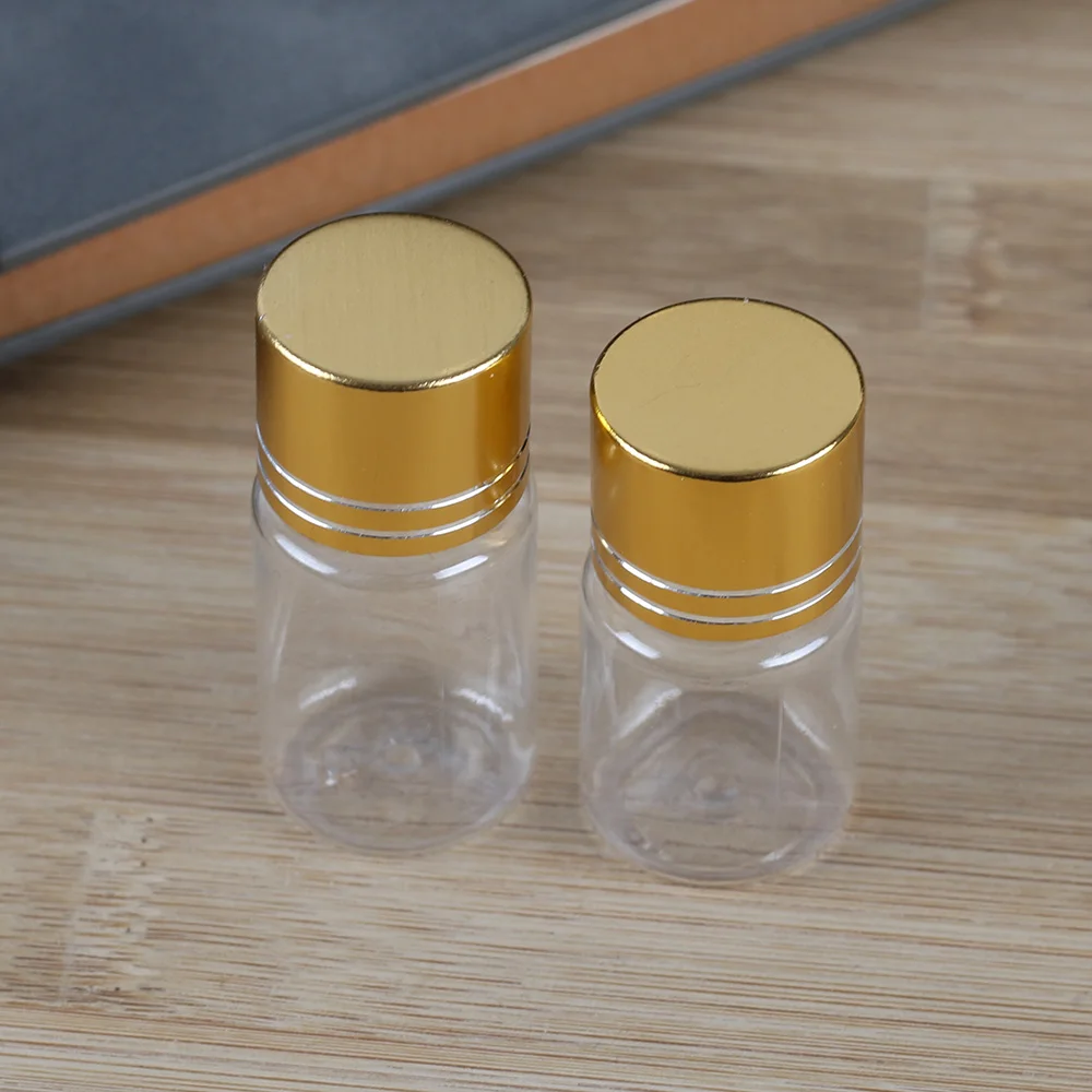 Round transparent bottle cosmetic container packaging plastic bottle health care product granule sub-bottle