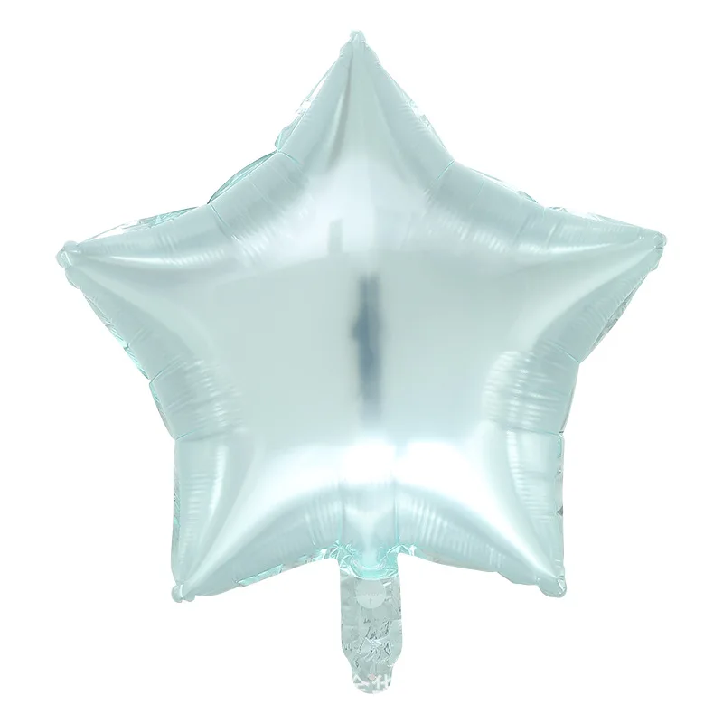 18 Inch Jelly Color Five-pointed Star Aluminum Film Balloon Crystal Aluminum Foil Birthday Party Decoration
