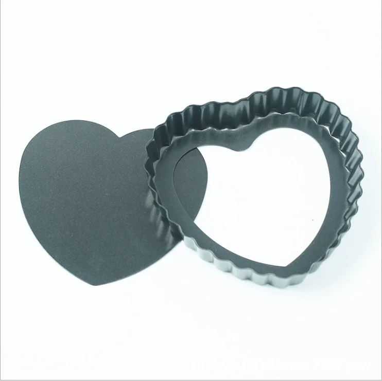 Baking Mini Tart Pan Metal Remove Bottom Pan  Daily kitchen baking tool non stick coating carbon steel tart pan