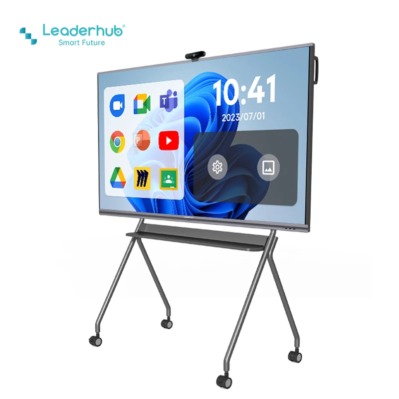Leaderhub 65 75 85 100 Inch 4k All In One Interactive Best Universal Smart Tv Board Education For Classroom