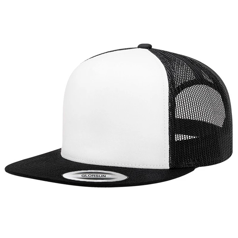 Custom logo 5 panel hip hop cap casquette snapback trucker blank hats snapback 3d embroidery snapback hat cap