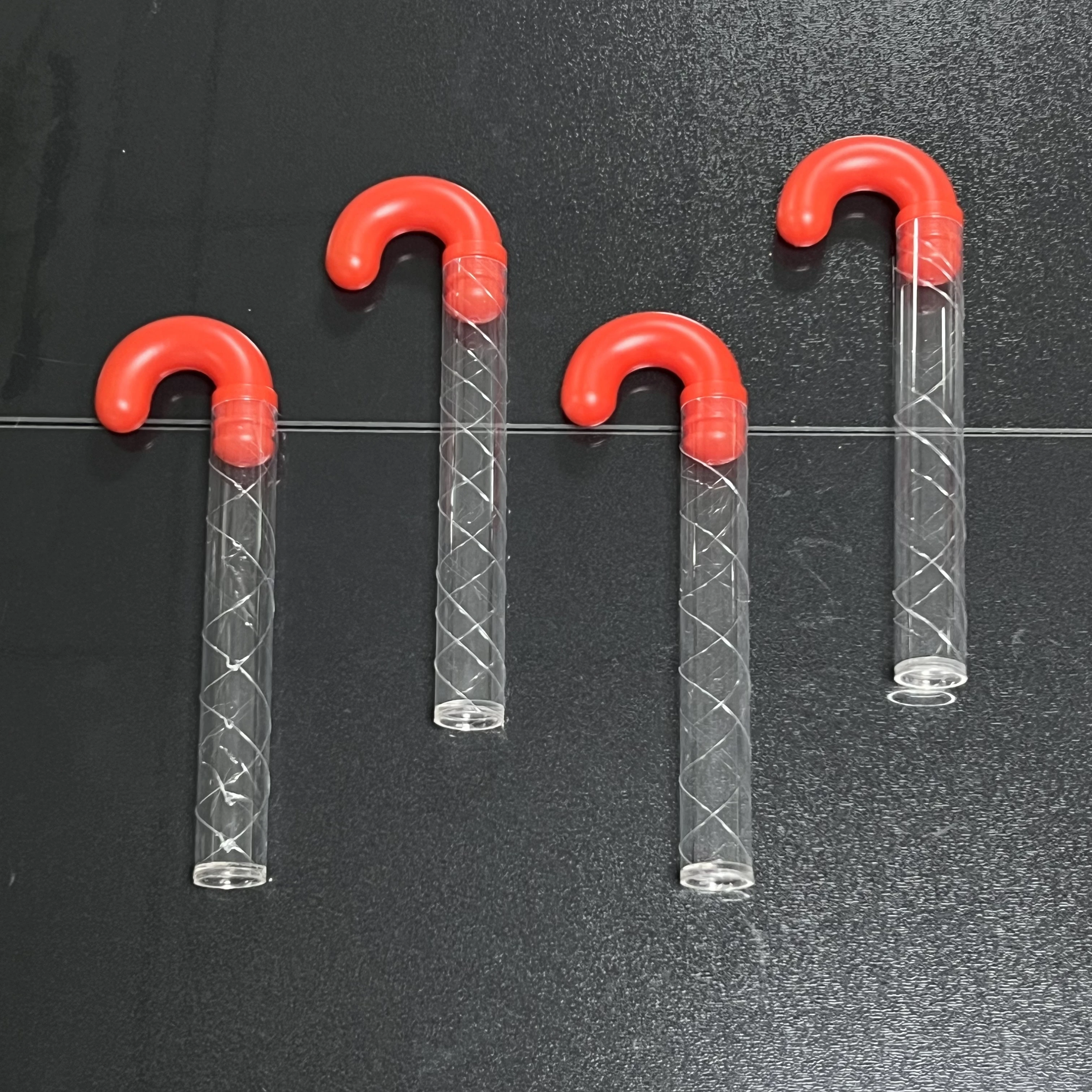 Plastic Candy Cane Tube for Christmas