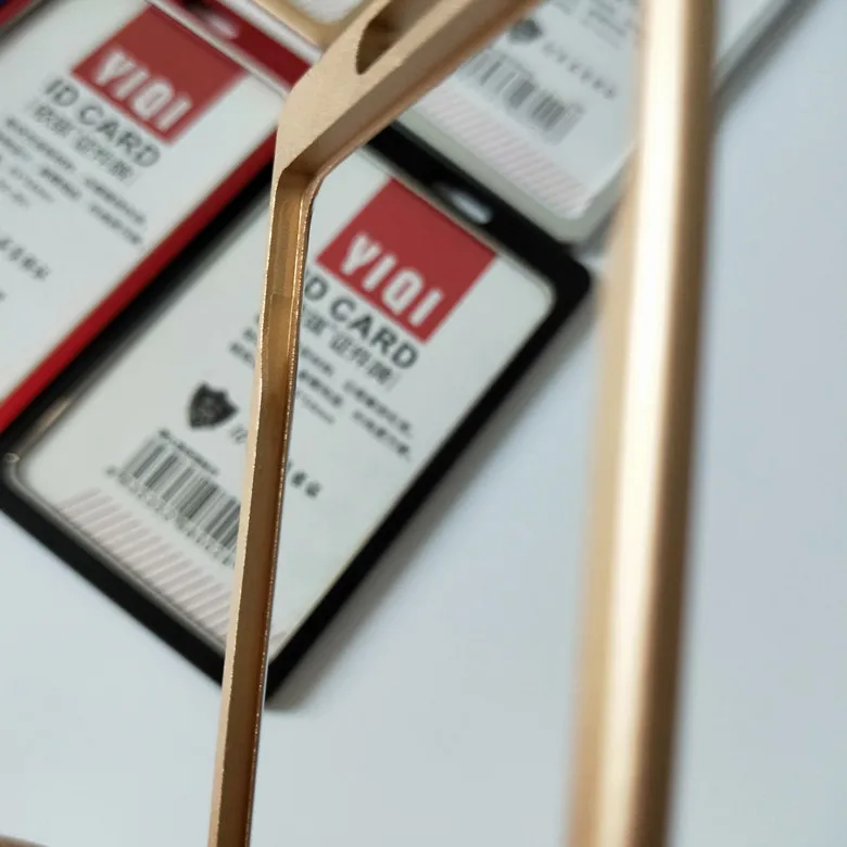 Aluminum Alloy ID Credit Name Card Badge Holder Cover Metal Zinc Alloy Business Card Holder