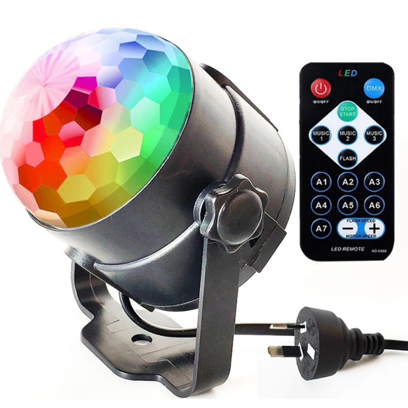  Освещение для дискотеки сценический RGB-звук активный светодиодный светильник Хрустальный Волшебный шар с
