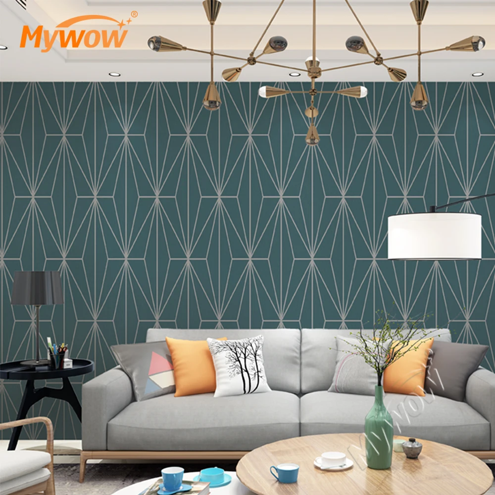 MyWow Fancy Style Luxury Gold Foil Wallpaper Ktv Hotel Clothing Shop Living Room Background Ceiling Wallpaper