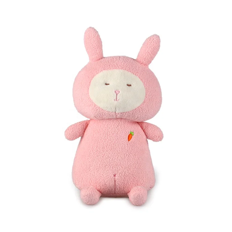 OEM customization plush bunny stuffed Pearl velvet pink rabbit toy
