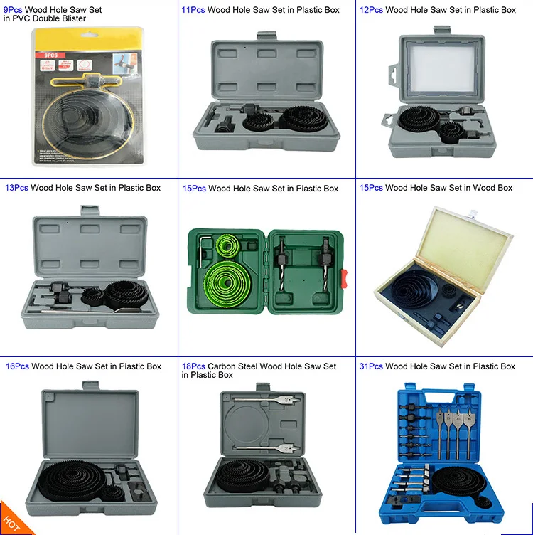 3Pcs Wooden Door Lock Installation Kit In Double Blister