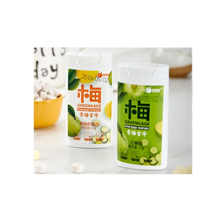 
China Wholesale Private Label Fruity Fresh Breath throat Soothing Tablet Mint Candy Plum Lozenge 