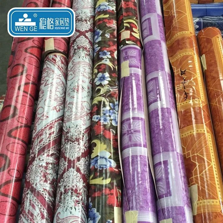 WENGE factory waterproof 0.35mm non-slip plastic carpet pvc sheets linoleum floor roll Luxury vinyl roll flooring for indoor
