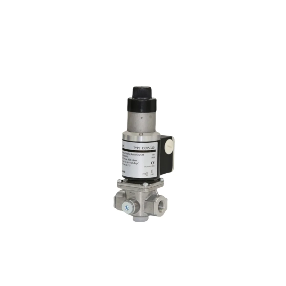 DEVSG threaded series - quick opening and closing burner gas valve for industrial combustion system burners