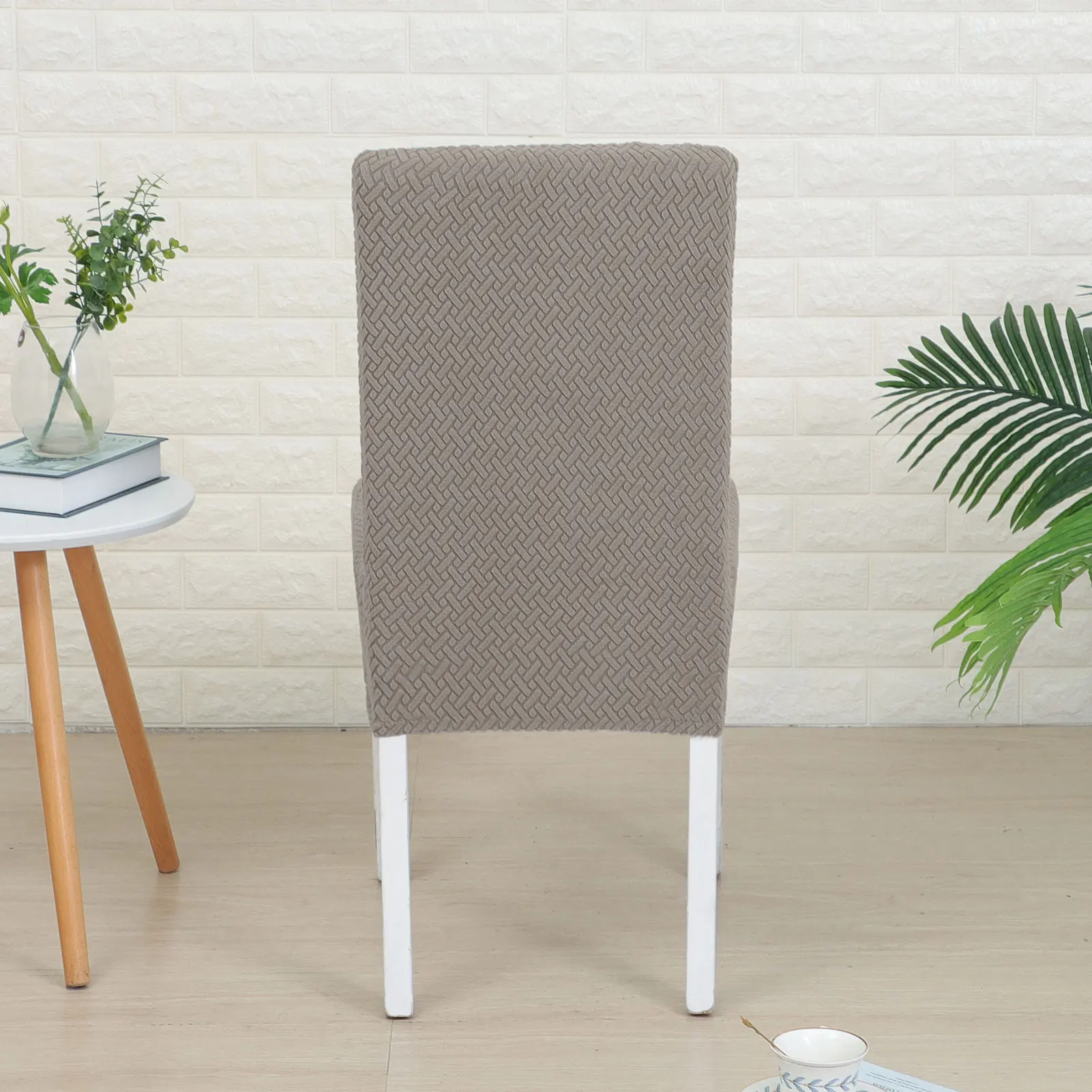 AliExpress Dining Chair Cover Jacquard Spandex Slipcover Protector Case Stretch for Kitchen Chair Seat Hotel Banquet Elastic