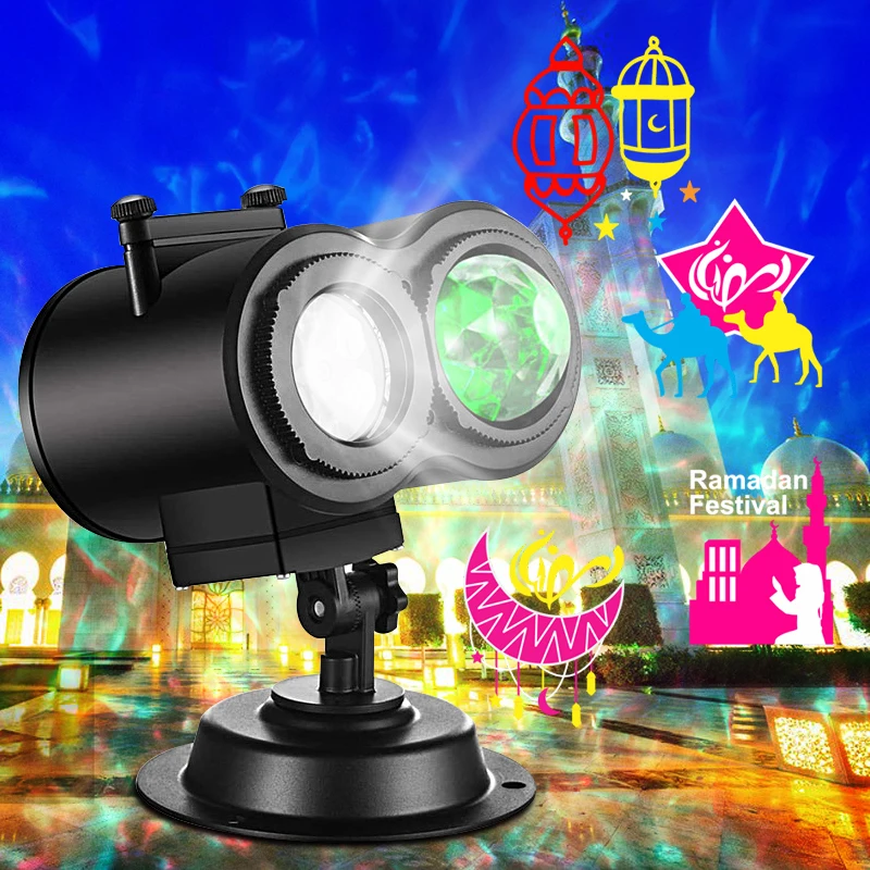 Ramadan holiday pattern projector  outdoor waterproof lawn light festive decoration atmosphere  light