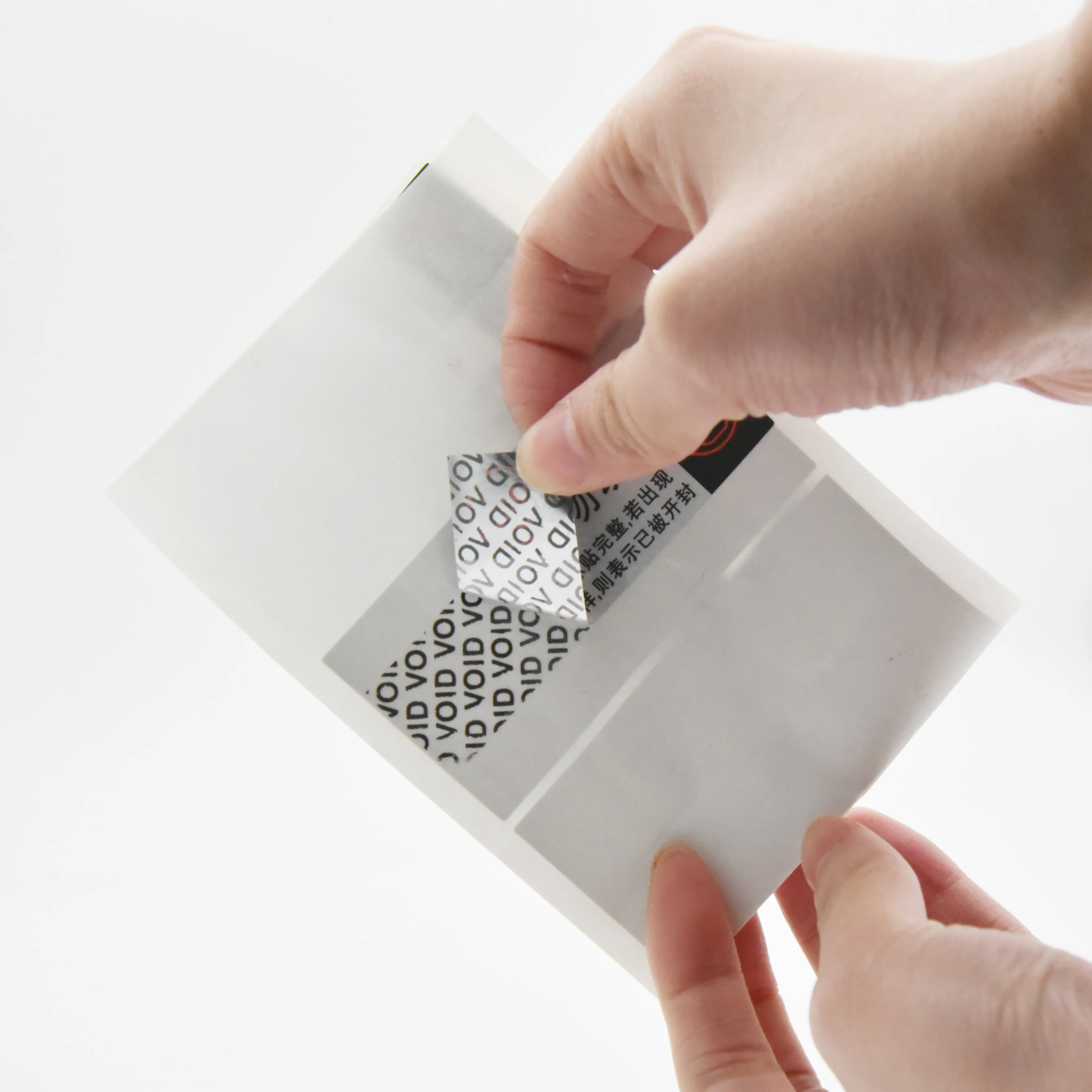 Hot selling warranty void if seal broken security open void label safety sticker