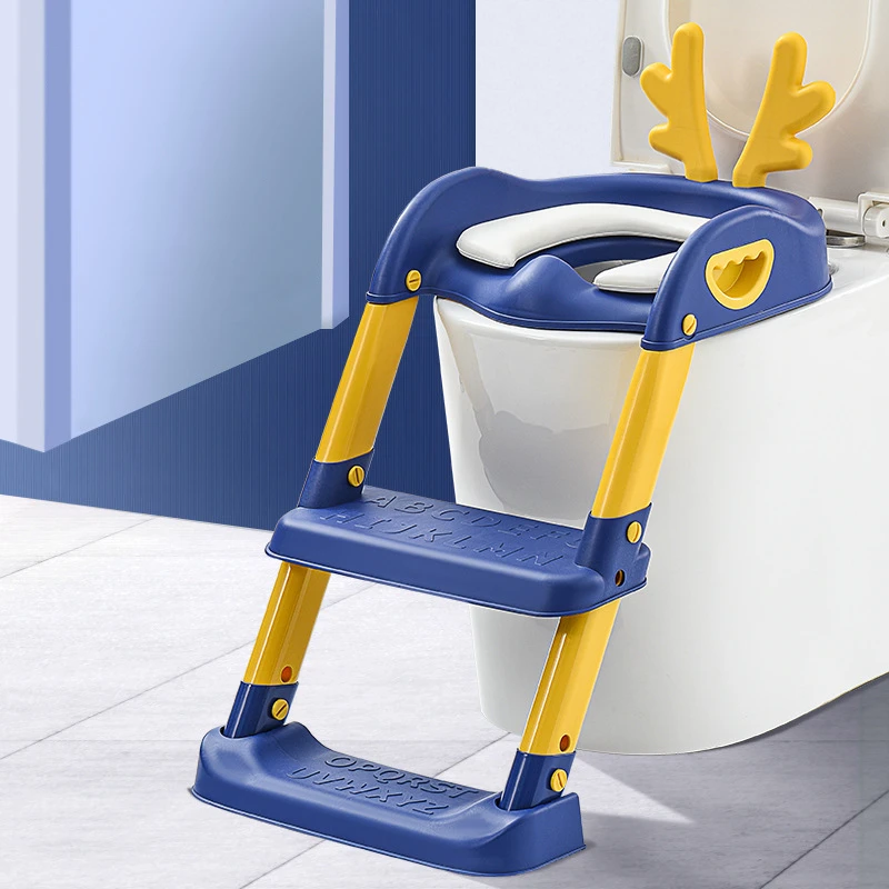 China Supplier Kids Toilet Trainer Potty Training Toilet Seat Ladder For Toddlers