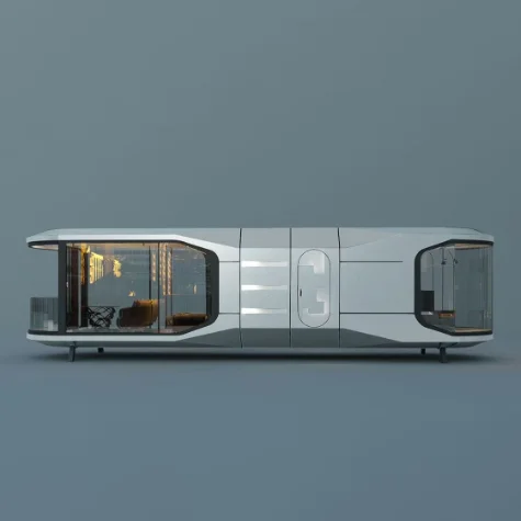 Hot Sale Luxury Modular Ready Made Tiny House Prefabricated Space Capsule House With Toilet