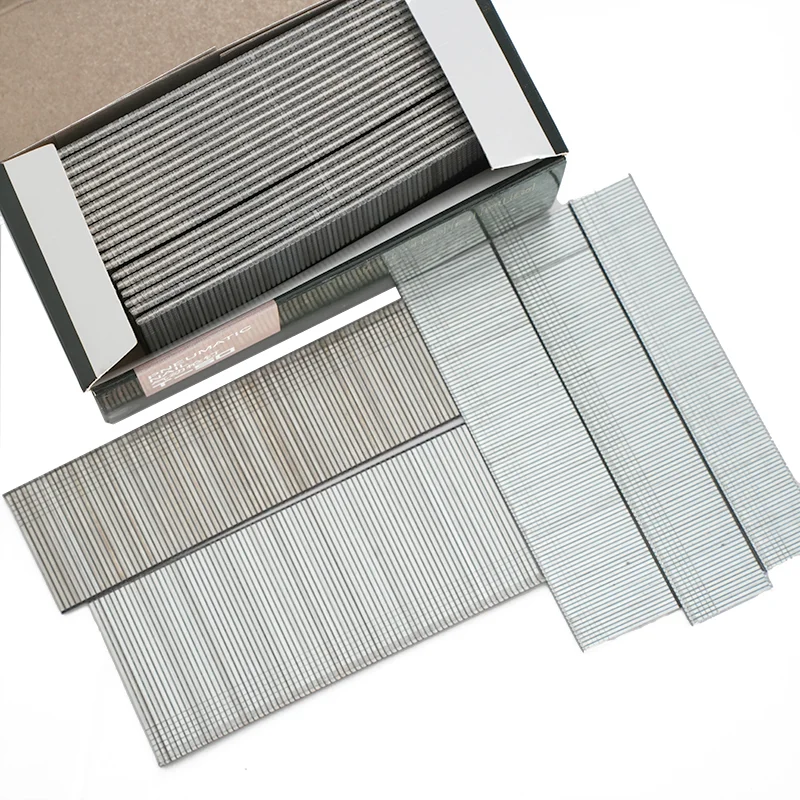 Free sample Galvanized Stainless Steel Pneumatic F Brad Nails F25 F30 F35 F40 F45 F50 For Sofa Cloth Leather Furniture