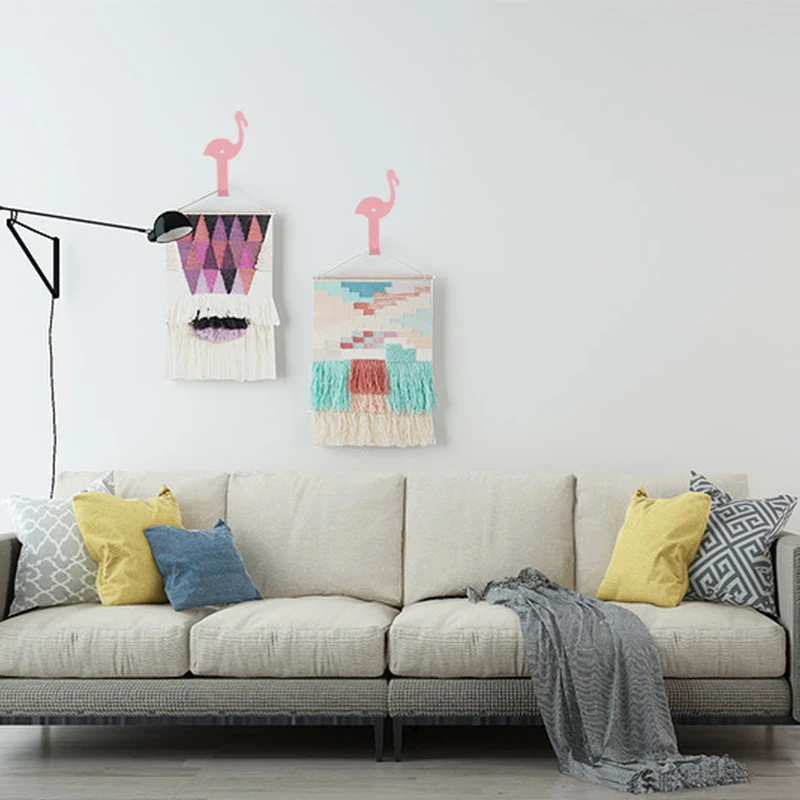 Pink Flamingo Towel Hook Metal Bathroom Rustproof Clothes Towel Coat Hook Wall Mounted Toilet Kitchen Heavy Duty Door Hanger