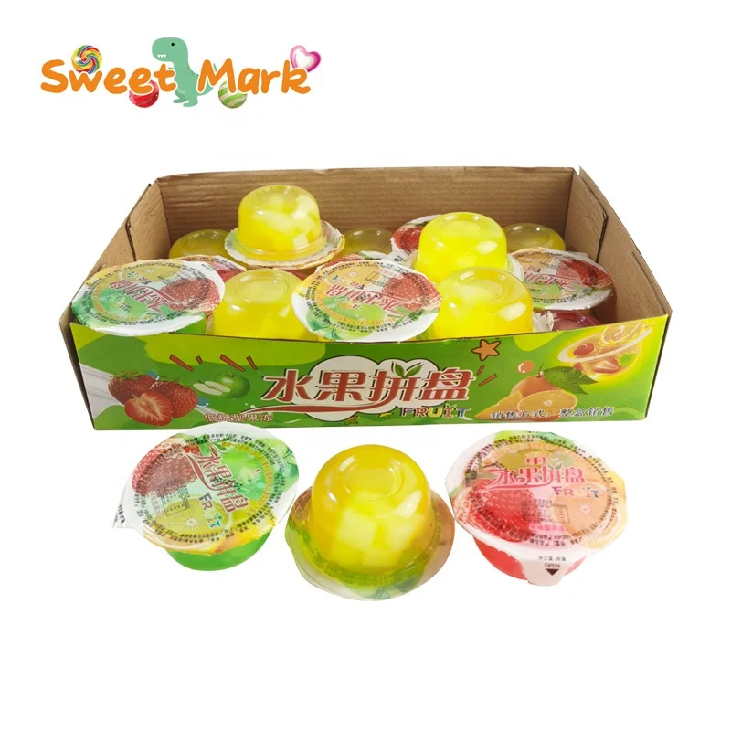 Custom jelly cute pudding sweet fruit candy soft pudding jelly candy