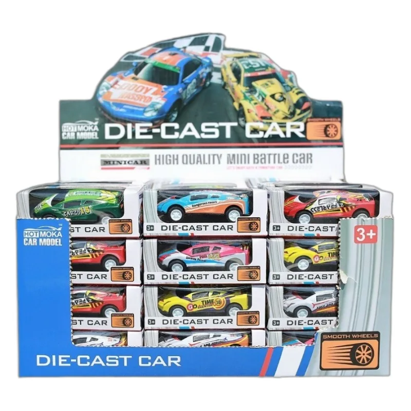 Hot selling Alloy Retro Power Car with Graffiti Design Racing SUV quality alloy diecast model car toys for kids mini alloy car