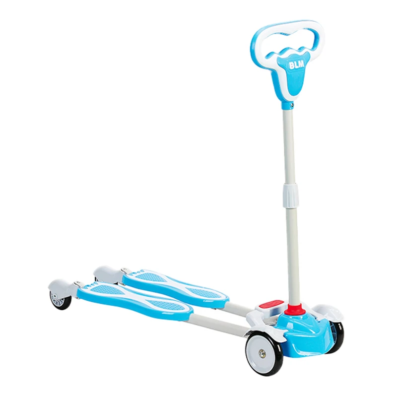 
Wholesale new maximum weight 70kg folding scooter 4 wheel scooter kids pedal anti swing Baby scooter 