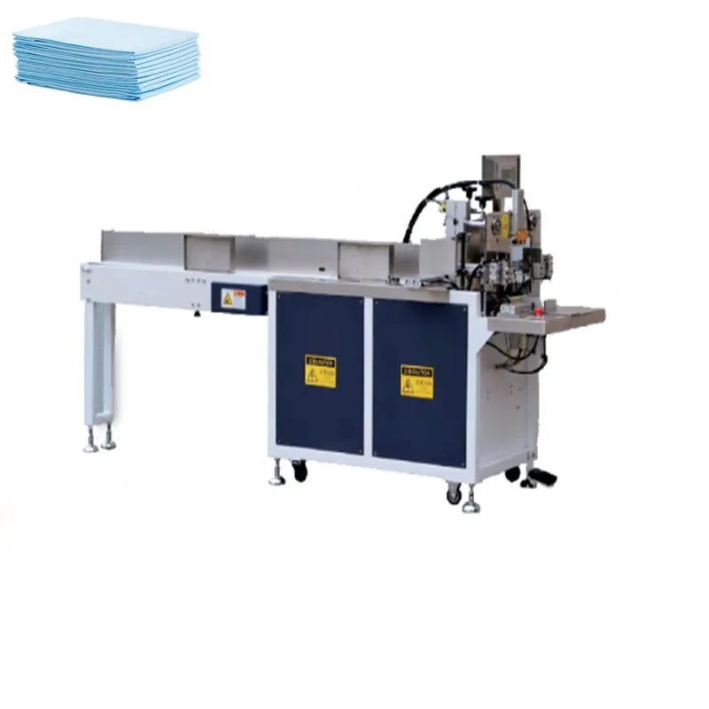 low cost full automatic Disposable bed sheets/examination table sheets/ Sanitary pads packing machine
