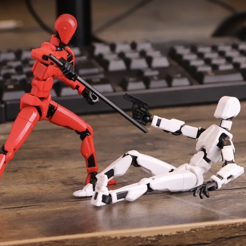 Multi-Jointed Movable robot 3D printed DIY Action Figure with Full Articulation figure stress anxiety relief toy kids gift