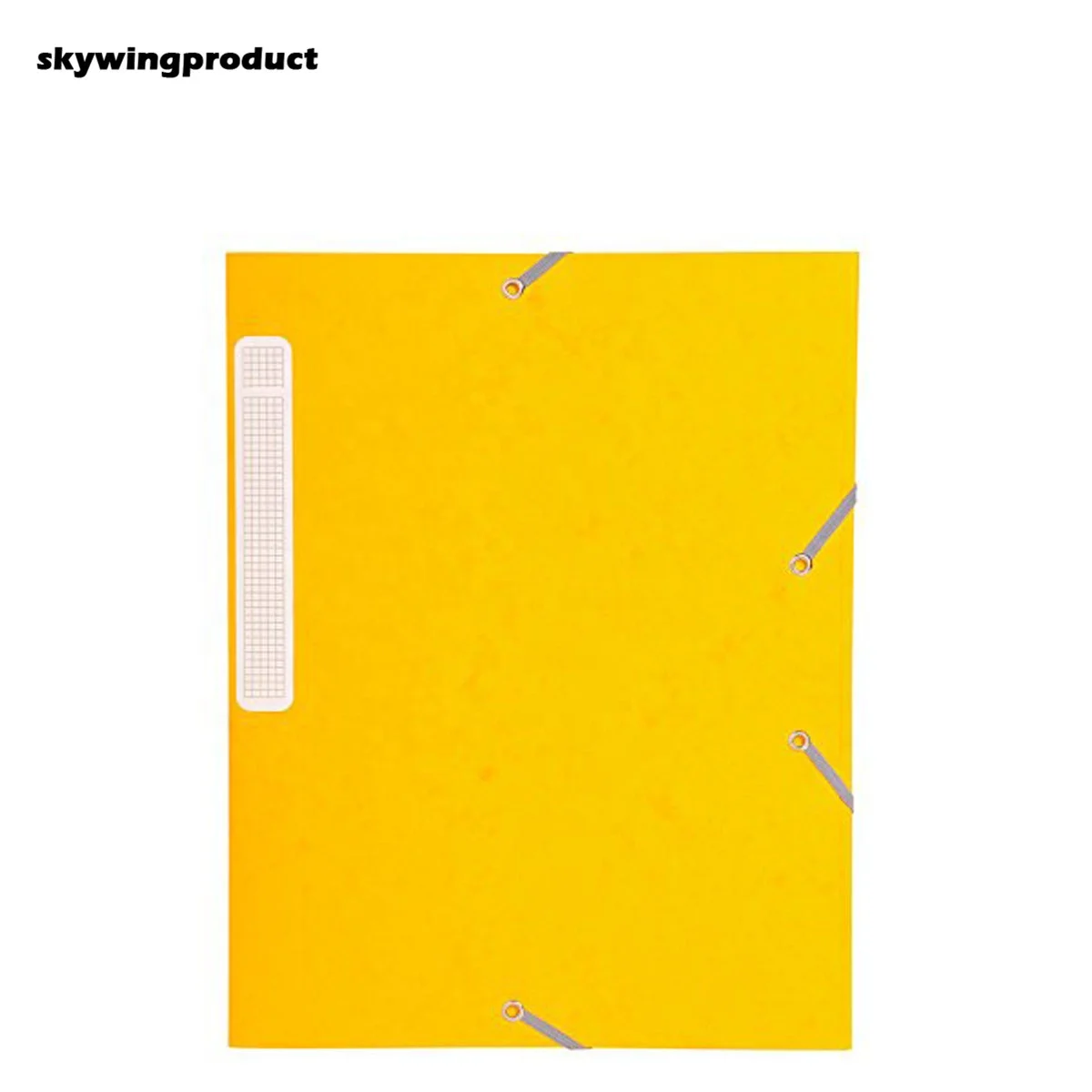 
skywingproduct Factory High Quality Colorful A4 Elastic Bands 3-Flap Recycled Folder With 25Pcs Per Box For Office and School 