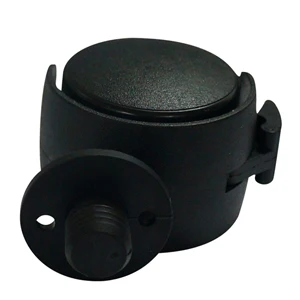 Twin Wheels Castor 40 mm Black PP Double Wheel Swivel Furniture Casters