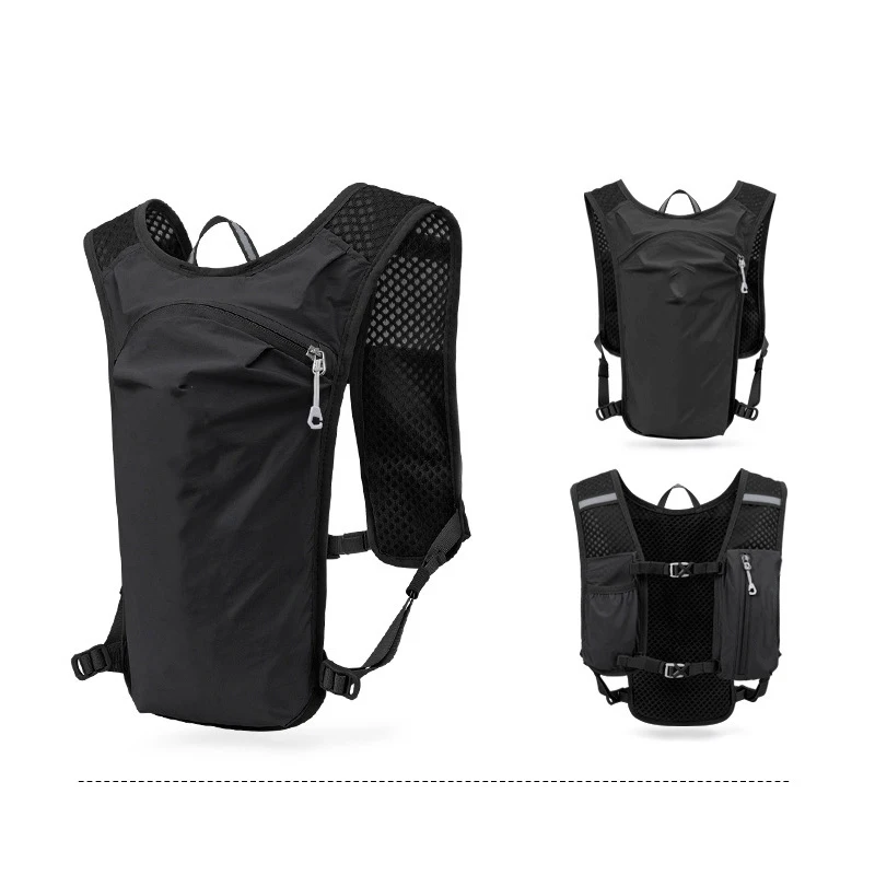 Lightweight Nylon Outdoor Hydration Backpack Hydration Vest Bag for Cross-country Marathon Riding Running for Men and Women